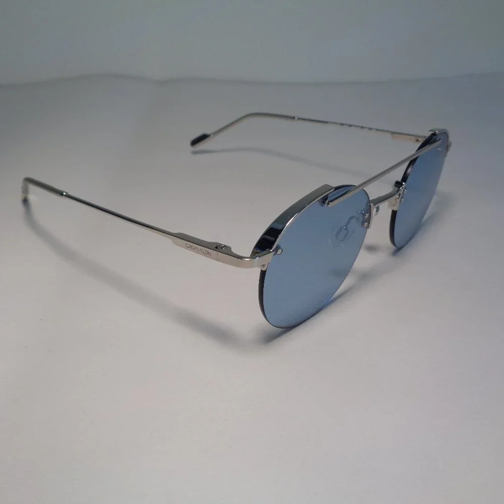 Calvin Klein CK20133S Shiny Silver New Men's Sunglasses
