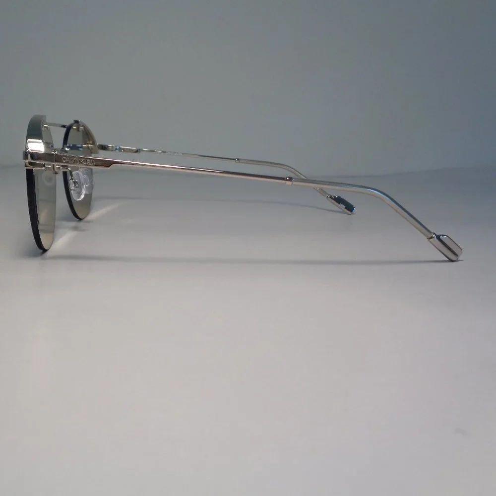 Calvin Klein CK20133S Shiny Silver New Men's Sunglasses
