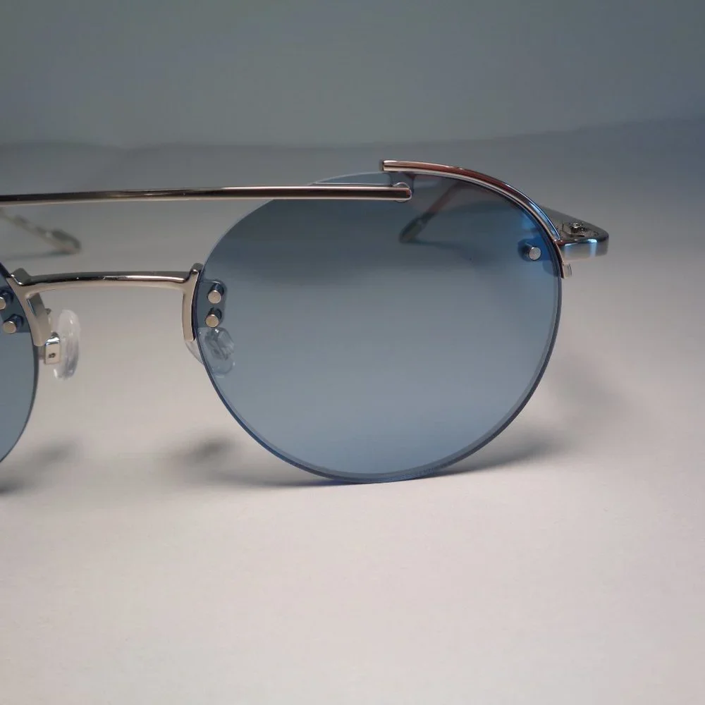 Calvin Klein CK20133S Shiny Silver New Men's Sunglasses