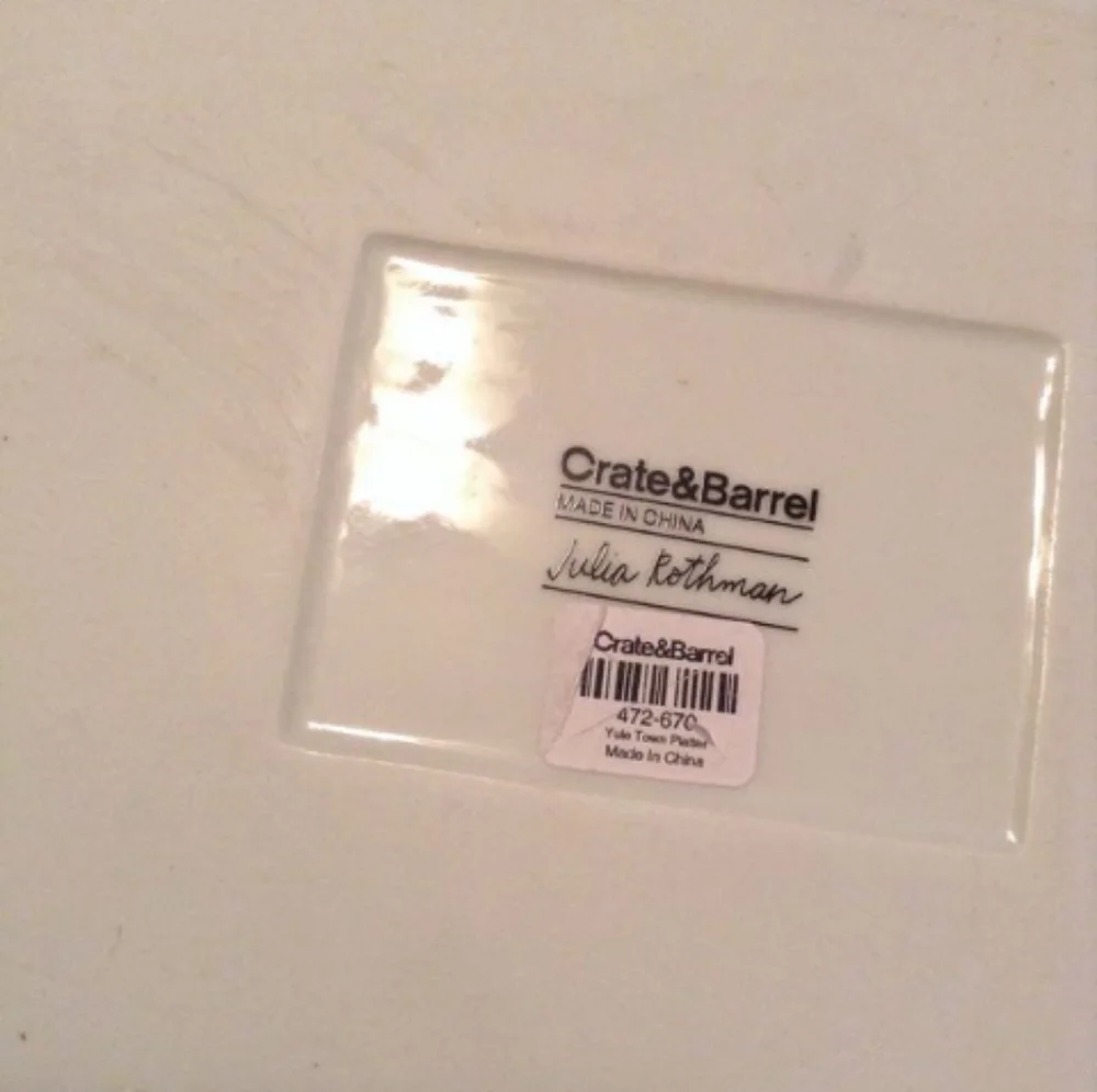 Crate&Barrel heavy platter