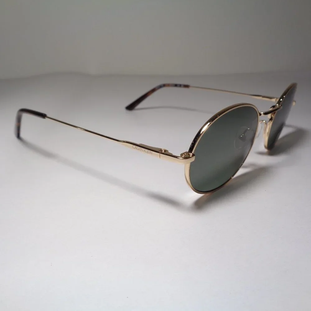 Calvin Klein CK20116S Shiny Gold Soft Tortoise New Men's Sunglasses