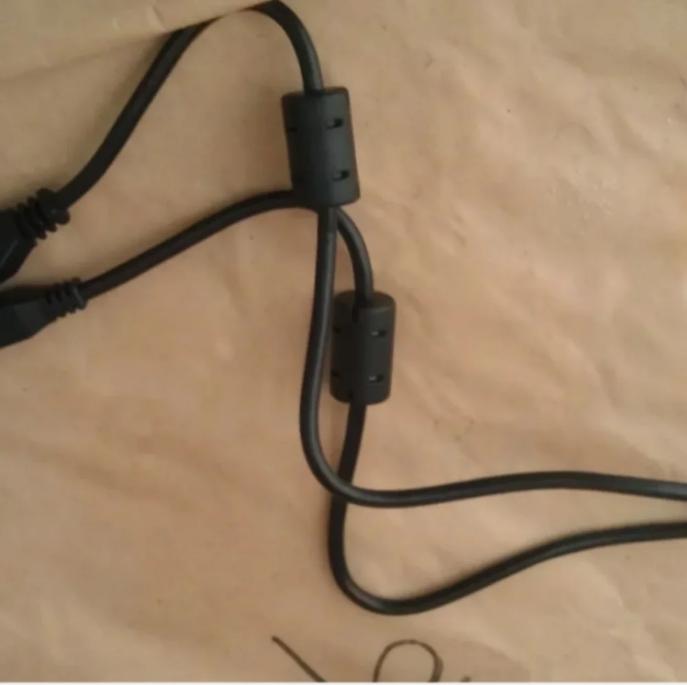 2' USB A-B PRINTER CABLE 2 FT. ~ 2 FEET BLACK 2' W/FERRITE BEADS 24
