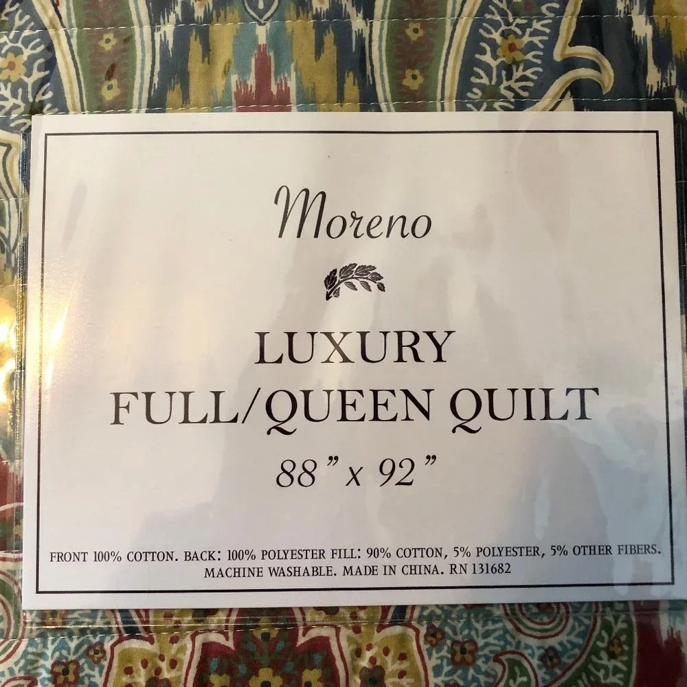 Moreno Luxury Quilt Full/Queen