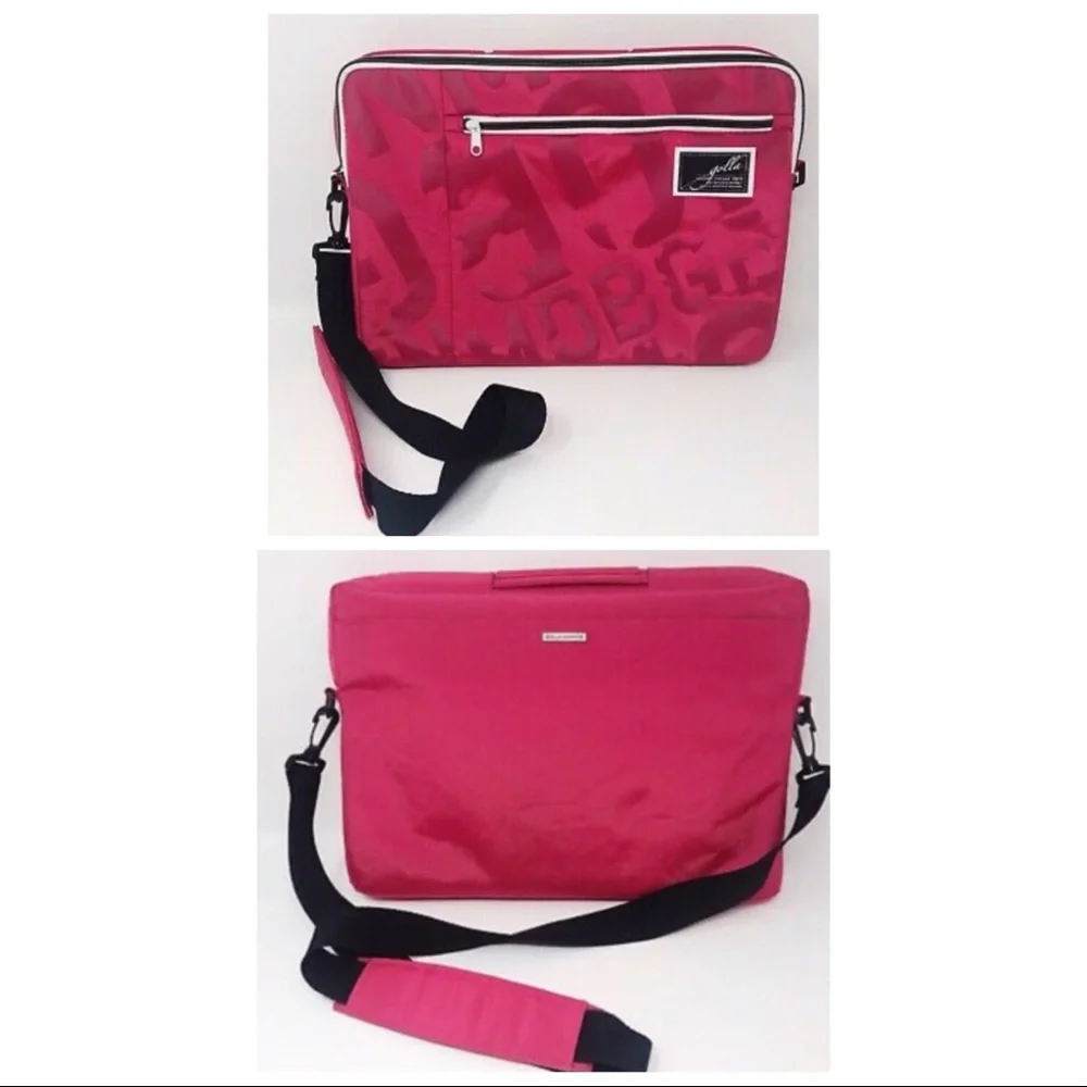 Golla NWOT Pink Padded Messenger Laptop Crossbody