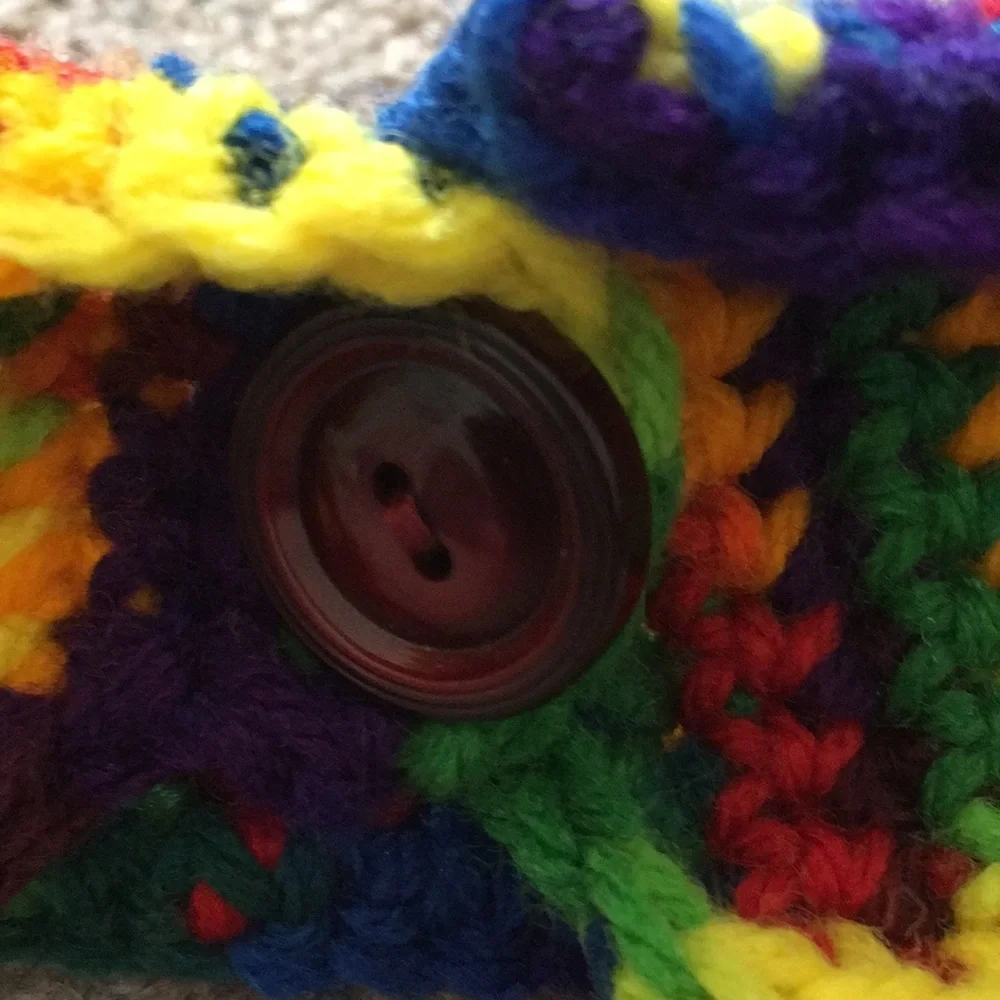 HAND CRAFTED Small Pet Cowl Crochet Colorful