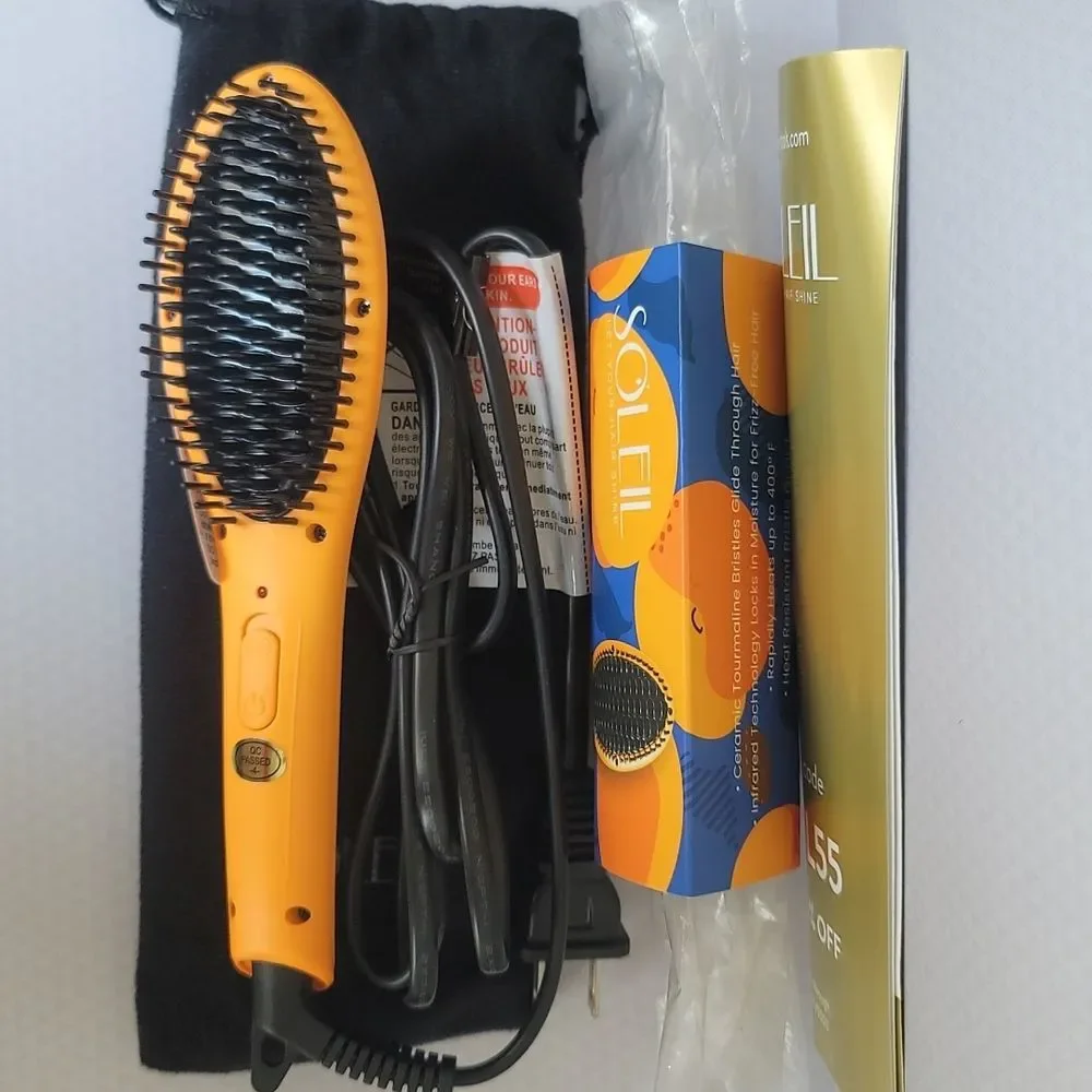SOLEIL HAIR TOOLS Mini Heat Brush - Apricot