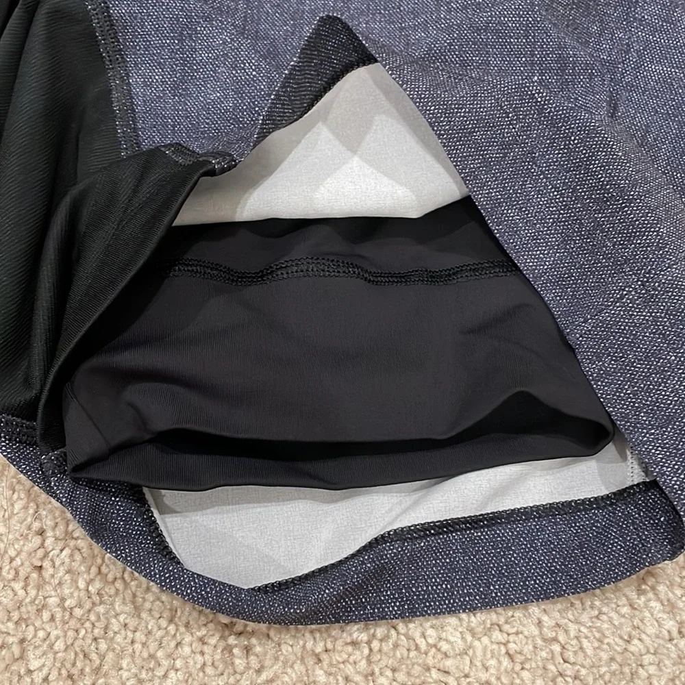 Lululemon Dark gray and black mens shorts.