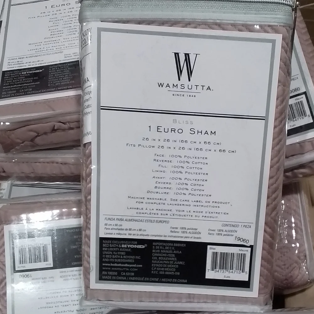 Wamsutta Bliss Euro Sham Set of 2 NWT