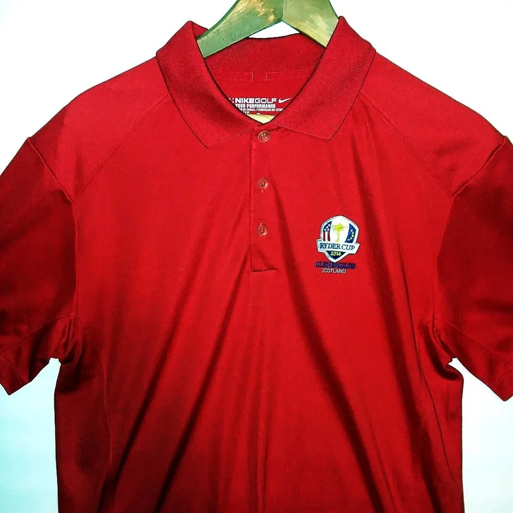 Nike Golf Tour Performance DriFit Ryder Cup Red M