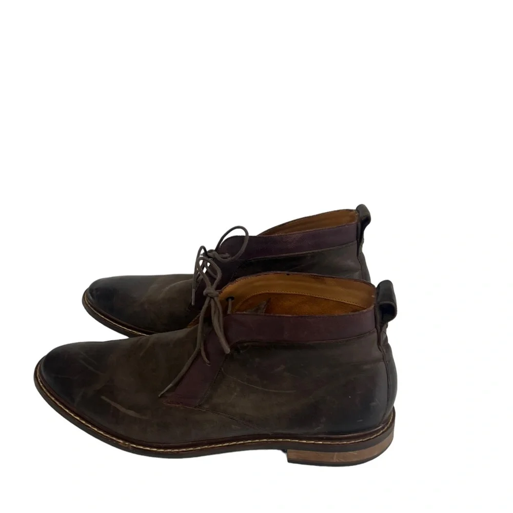 Cole Haan Men's Graydon Chukka Boots Woodbury Brown Leather size 12M