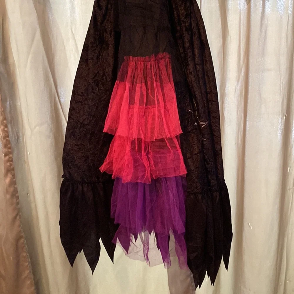 NEW Girls 12 2 piece witch costume dress/hat