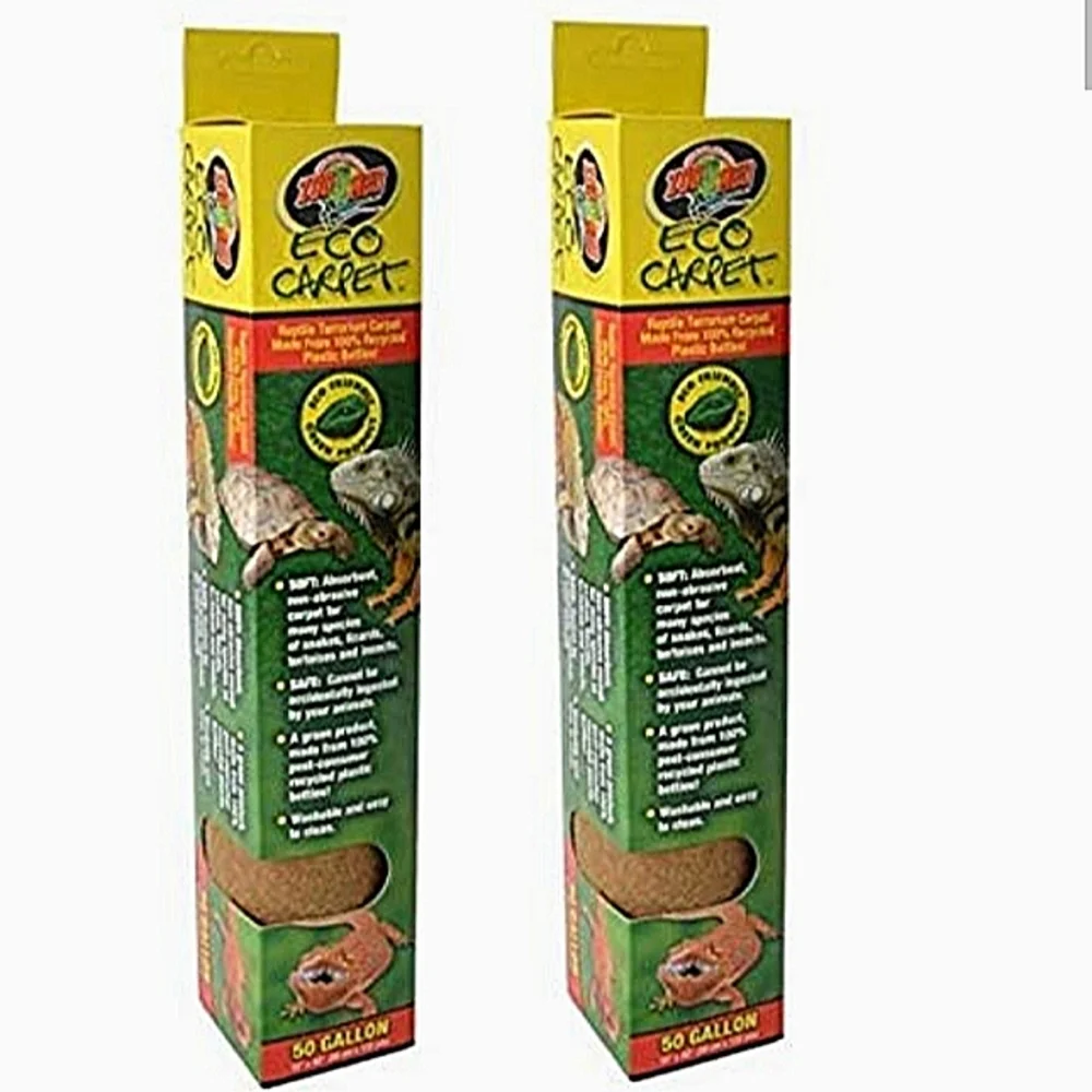 New! ZOOMED 10 Gallon Terrarium Eco Carpet. 2 Count.