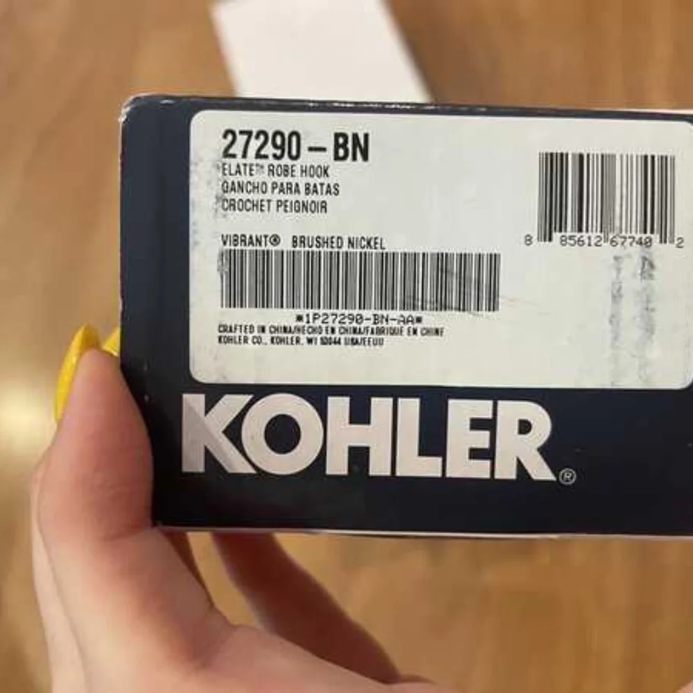 Brand New in Box Kohler Elate Robe Hook