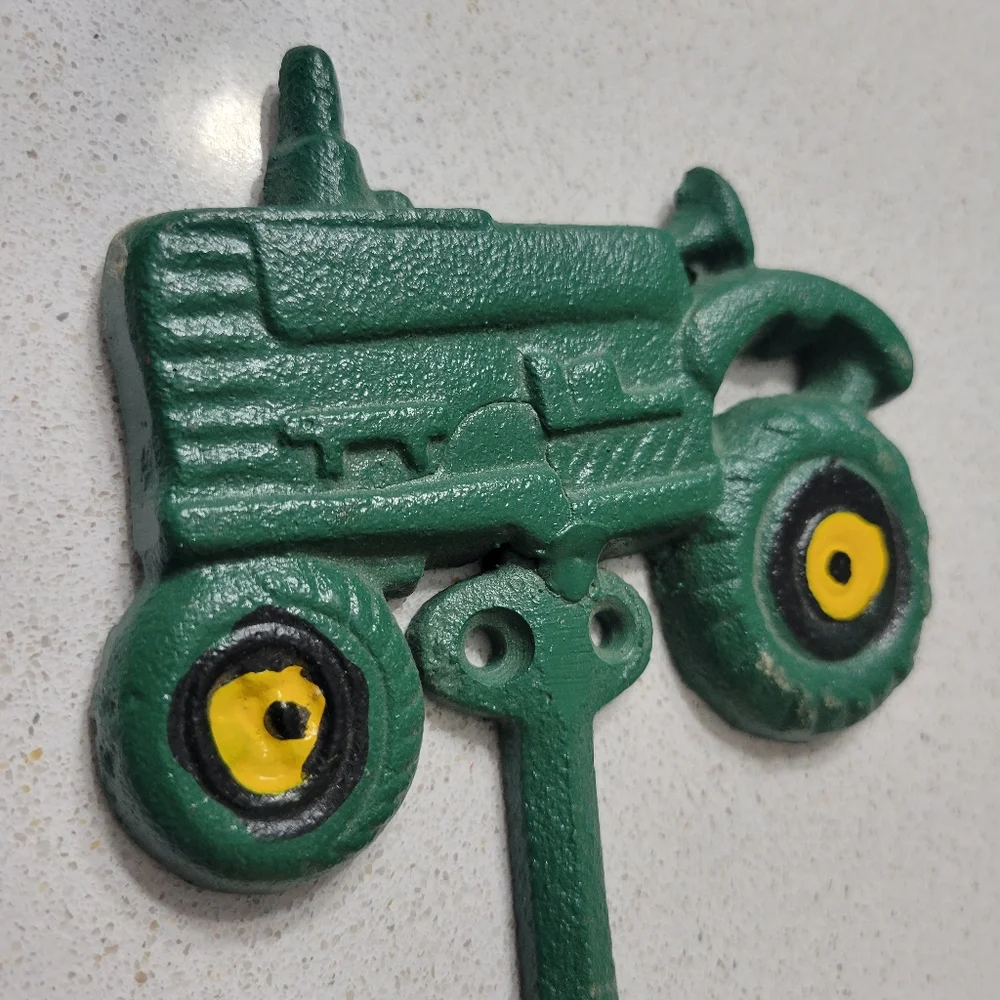 Cast iron tractor wall hook