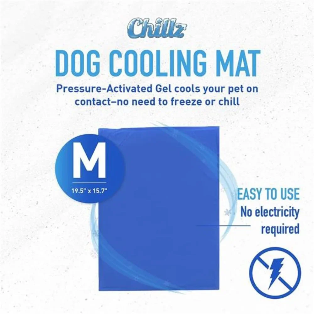 Dog Cooling Mat, Medium - Pressure Activated Cooling Mat for Dogs and Cats