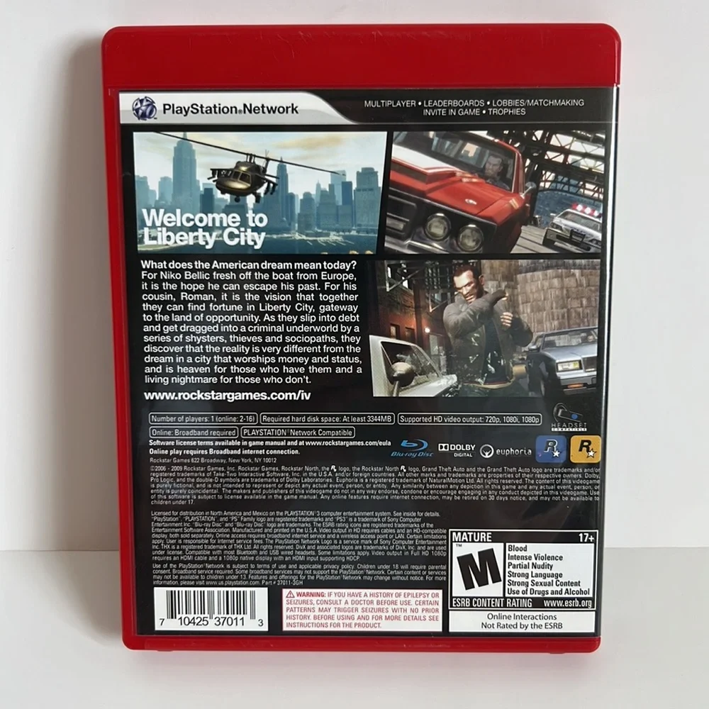 PS3 Grand Theft Auto IV