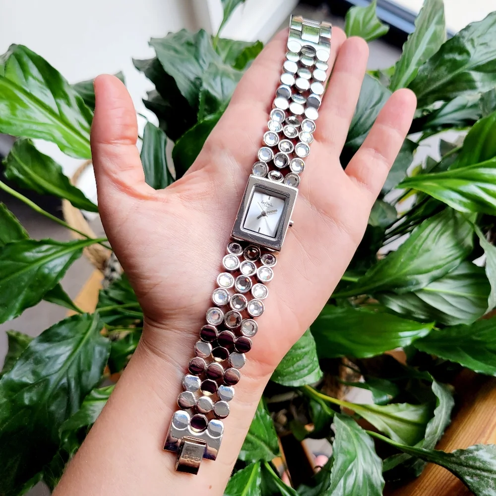 Classic Infinite Rhinestone Silver Watch