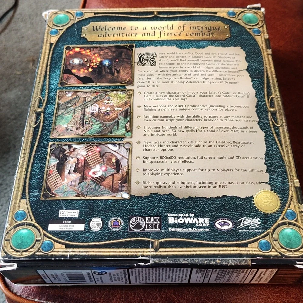 Baldur's gate II Shadows of Amn PC game