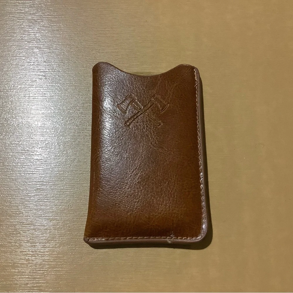 lumberjack comb leather wooden