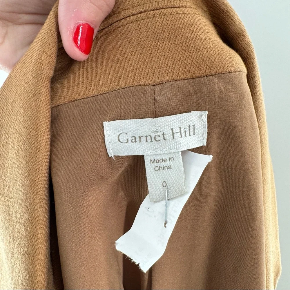 Garnet Hill Knit Relaxed Blazer Size 0