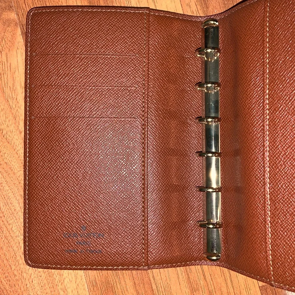 Authentic Louis Vuitton Small Ring Agenda Cover