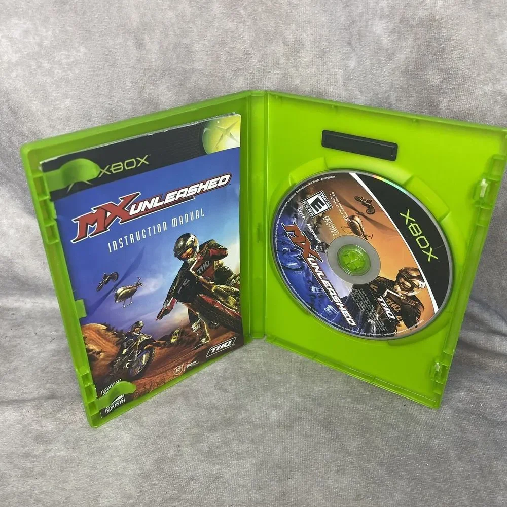 MX Unleashed (Microsoft Xbox, 2004) video game Tested Rough Disc Complete