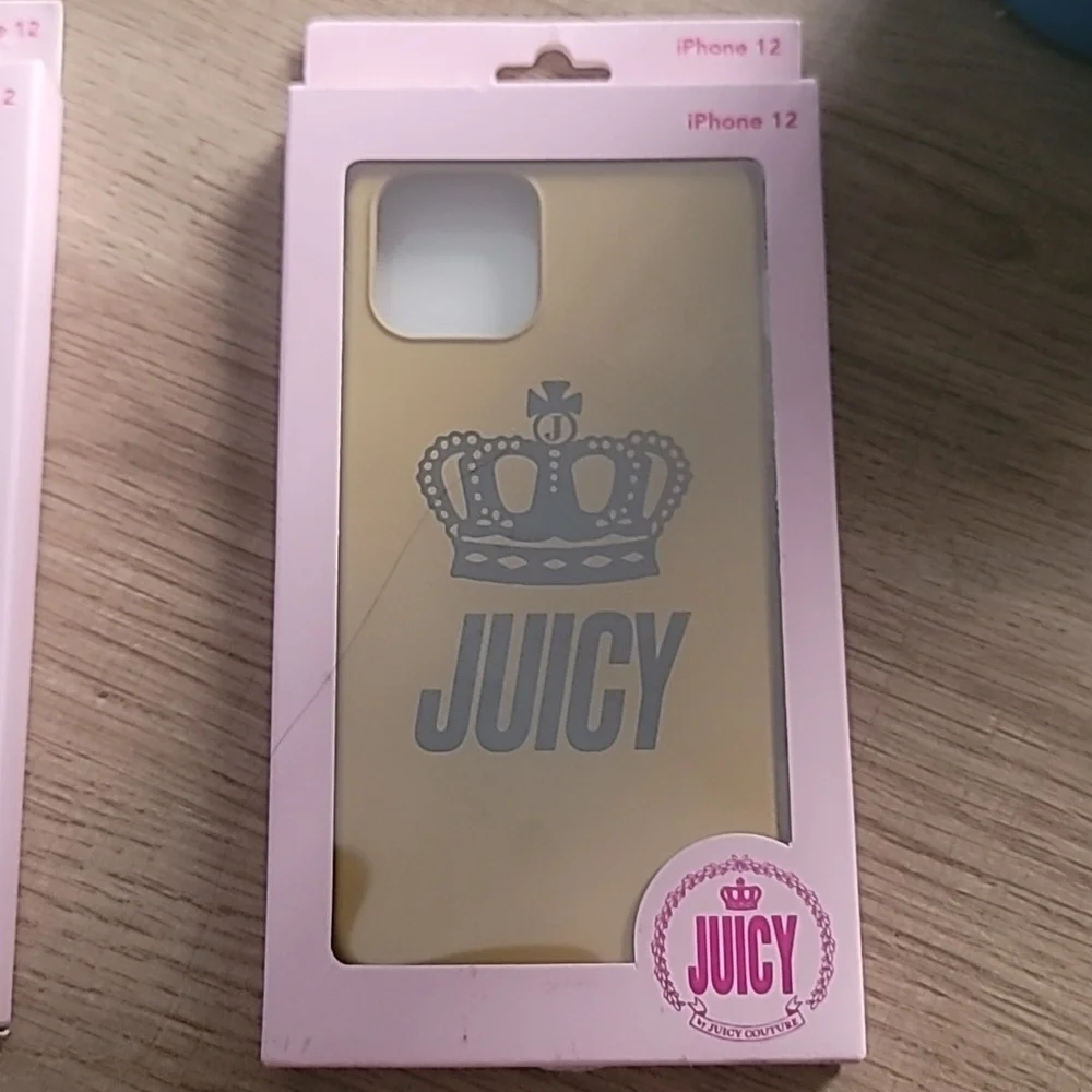 NIB Juicy Couture iPhone 12 Silicone Phones Cases Both cases for $15