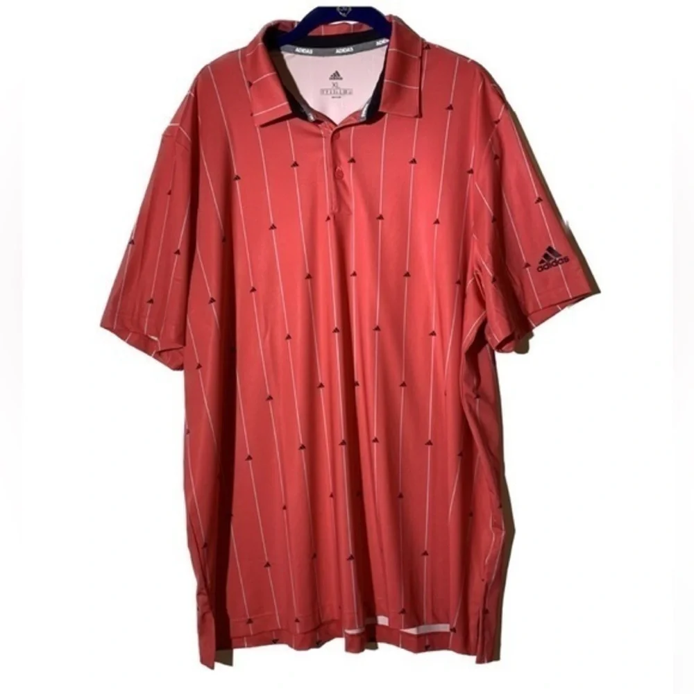 adidas Golf Ultimate365  Vertical Striped Pink Black XL