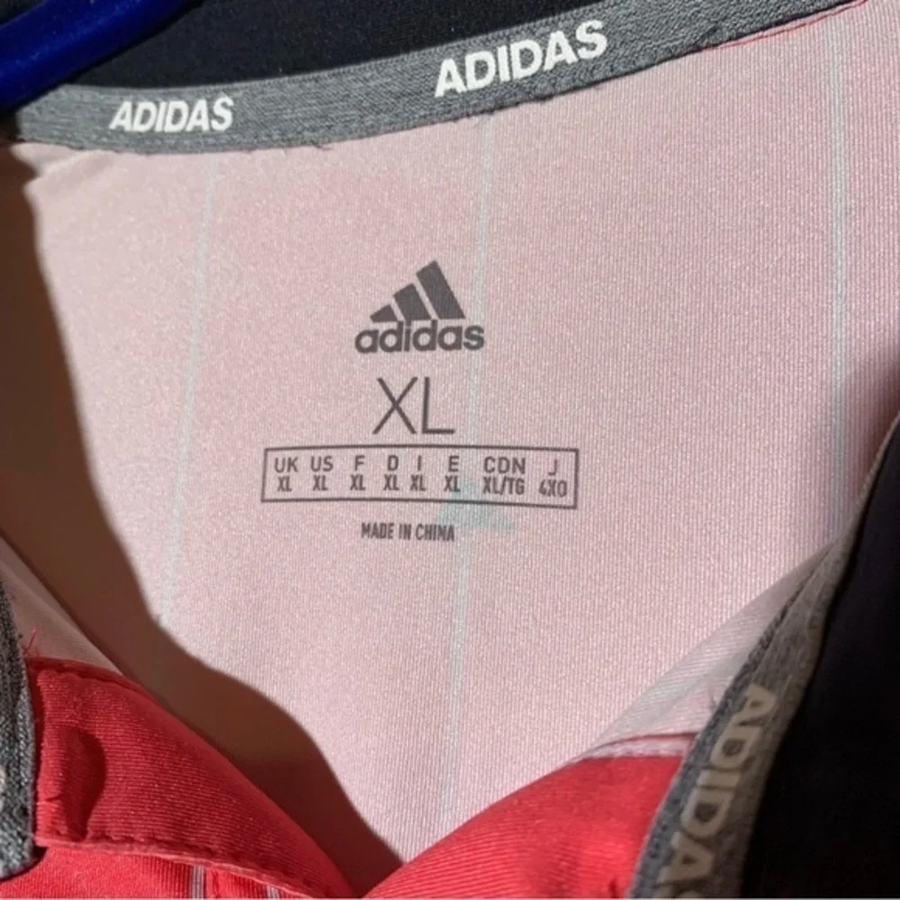 adidas Golf Ultimate365  Vertical Striped Pink Black XL