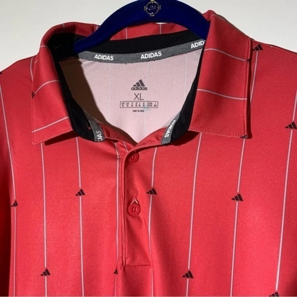 adidas Golf Ultimate365  Vertical Striped Pink Black XL
