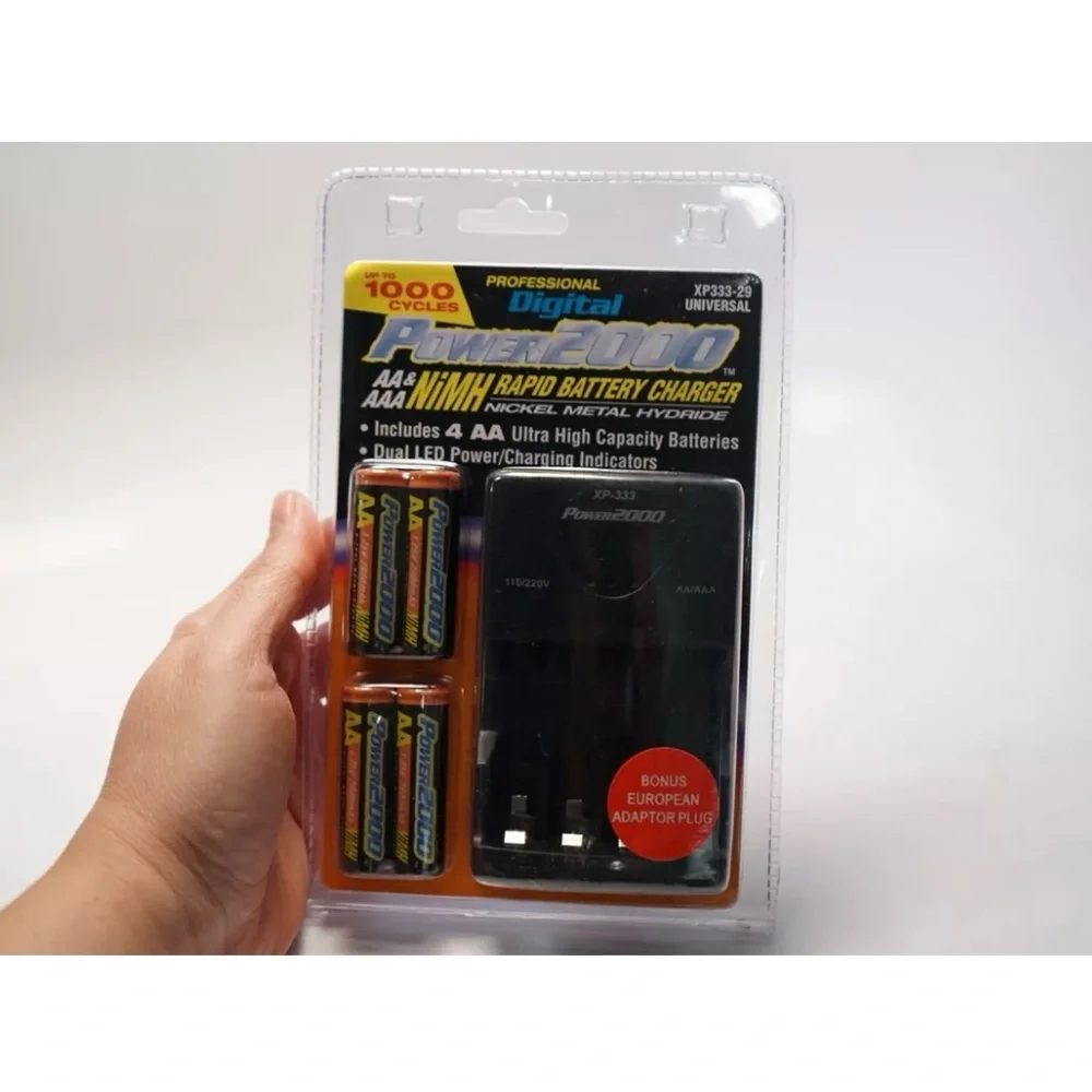 POWER2000 AA & AAA NIMH NICKEL METAL HYDRIDE RAPID BATTERY CHARGER