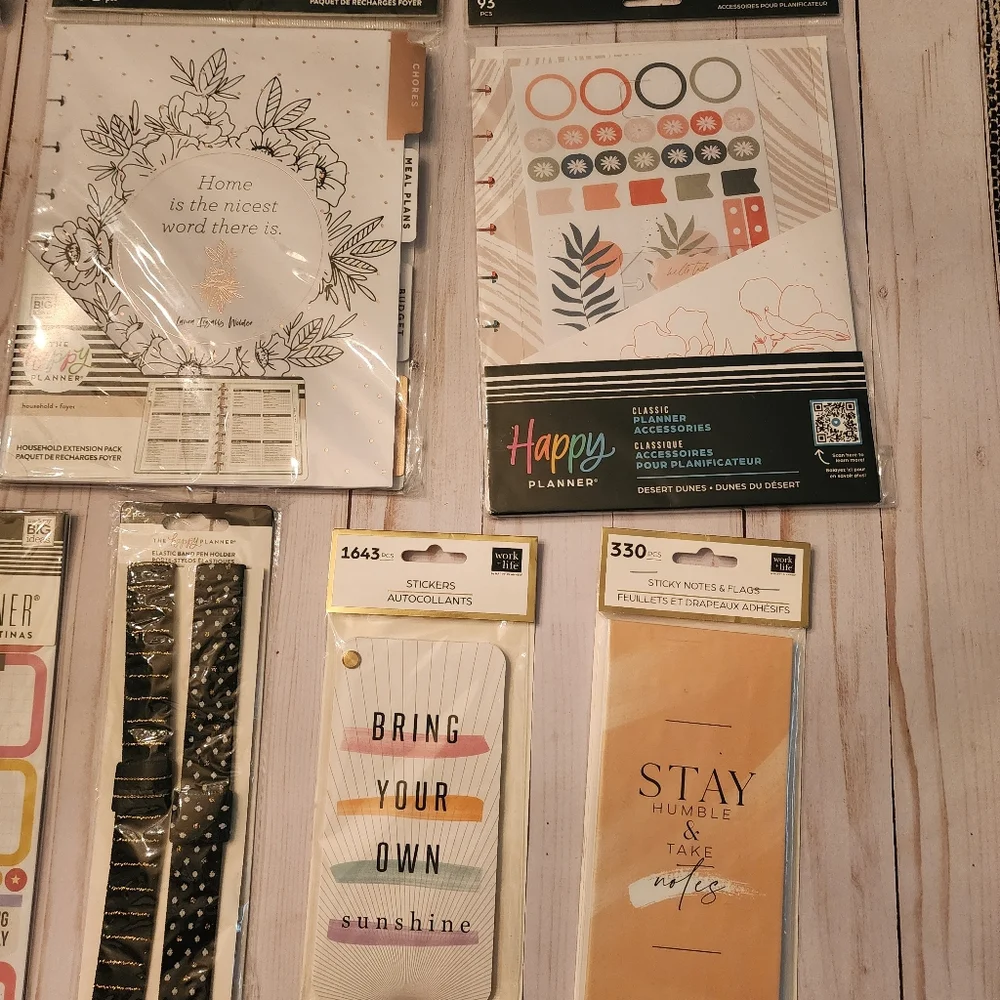 The Happy Planner items household