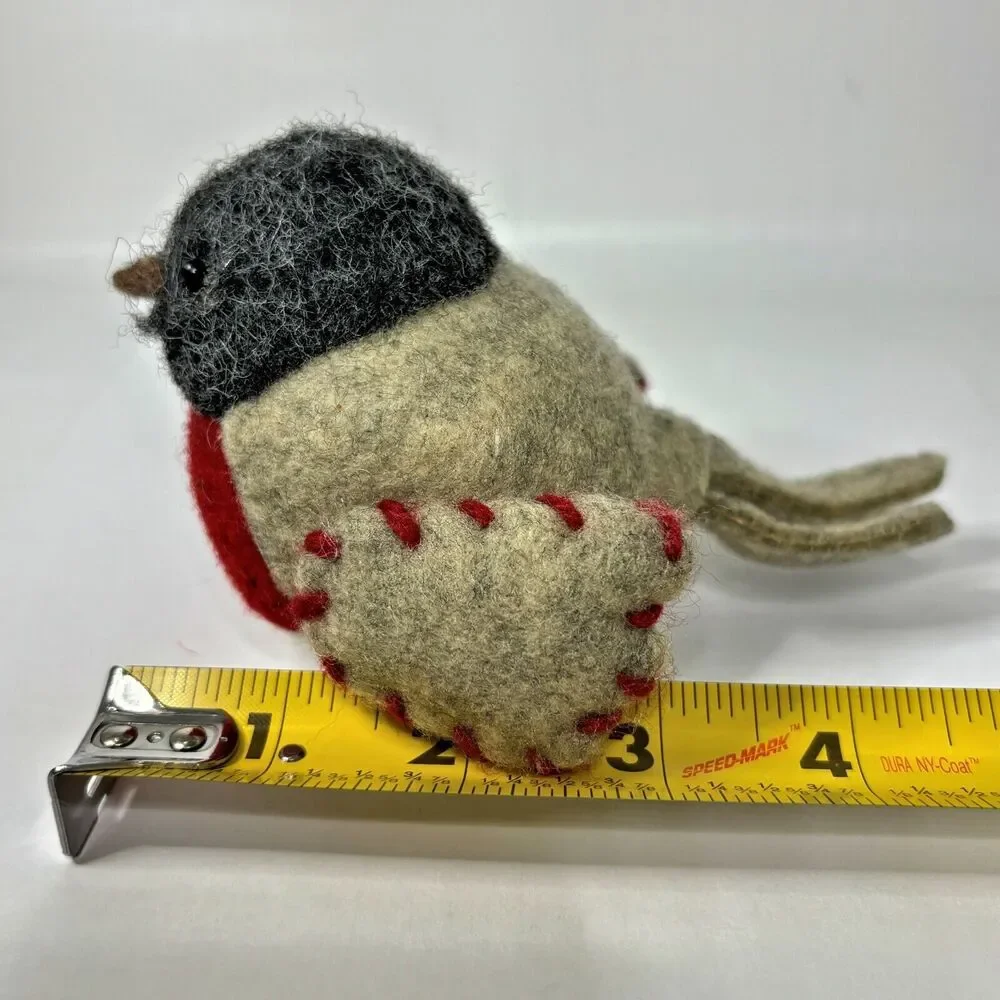 Handmade Needle Felted Chickadee Bird Cottage Core Farmhouse Country