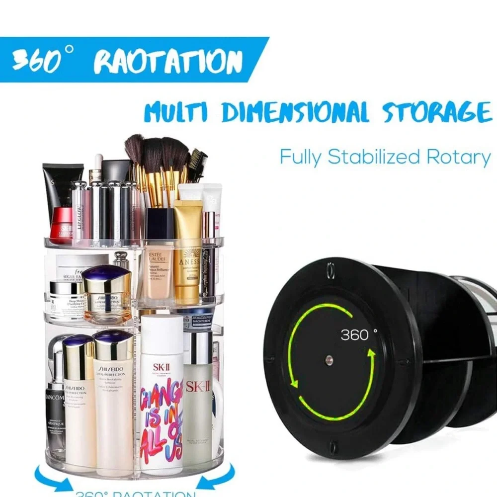 360° Rotating Cosmetics Storage Box