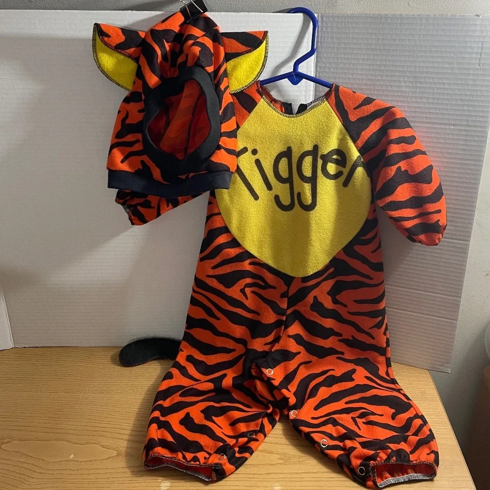 Disney Catalog Tigger Halloween Costume Baby 6-12 Mos Winnie The Pooh 1 Pcs Hood