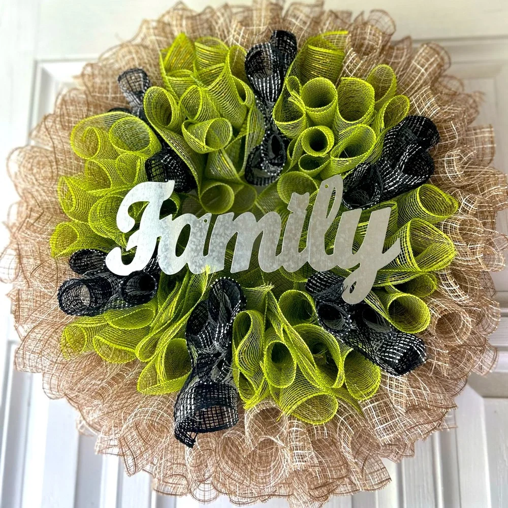 14” Custom Hand Crafted Wreath! Your Theme/Colors!