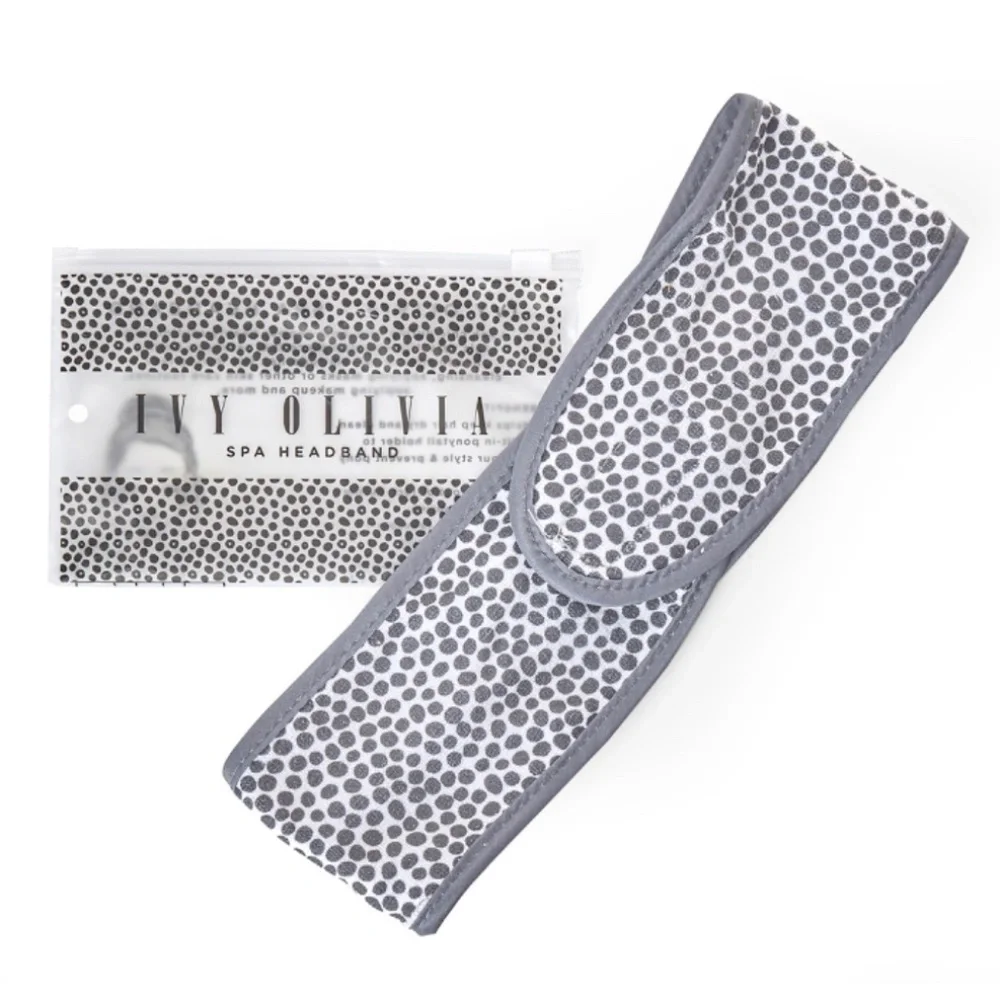 🆕 Ivy Olivia Spa Headband w/Built-In Ponytail Holder