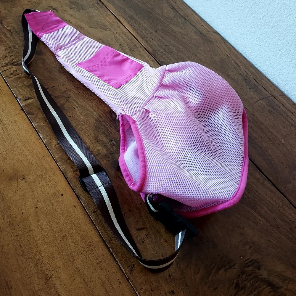 Pink pet carrier