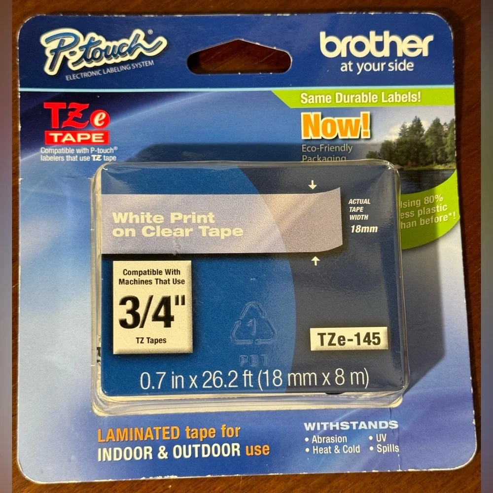 Brother Part# TZe-145 Label Tape (OEM) 3/4