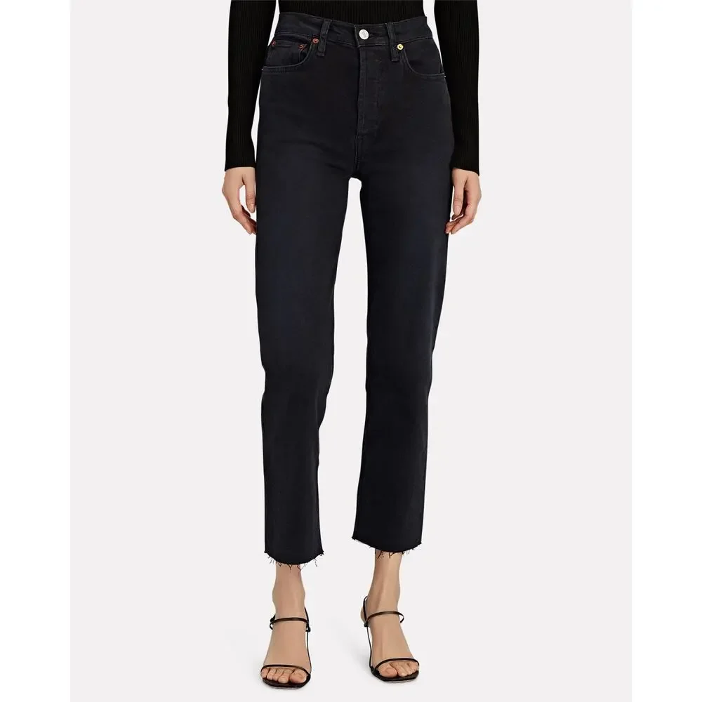 RE/DONE 70s High-Rise Stove Pipe Jeans