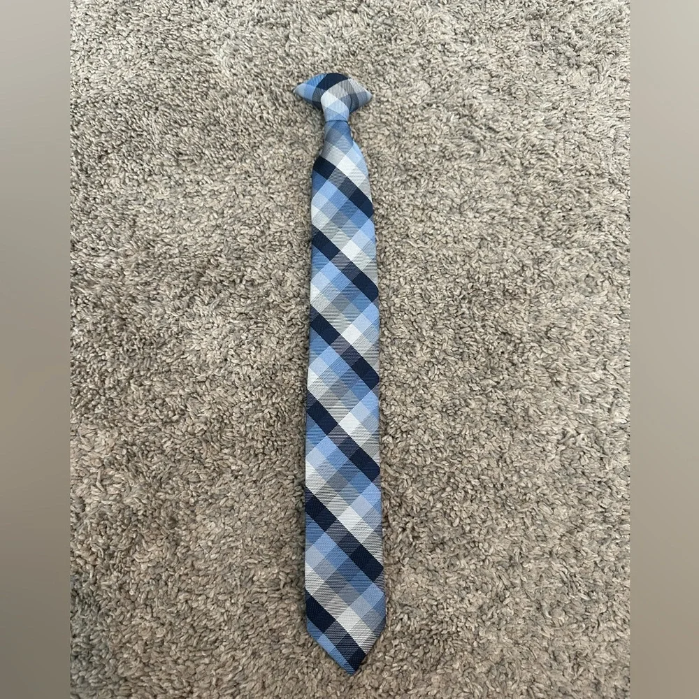 Boys polyester clip on tie 14.5 inches