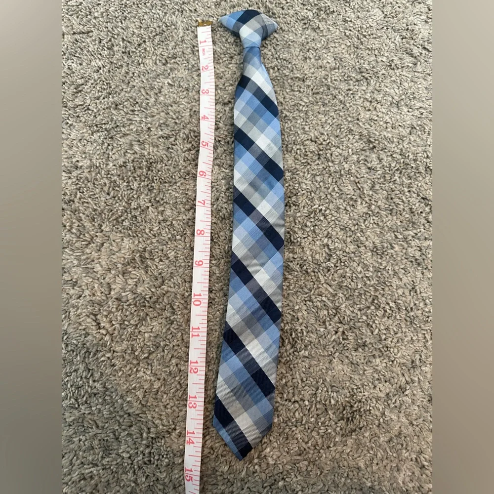 Boys polyester clip on tie 14.5 inches