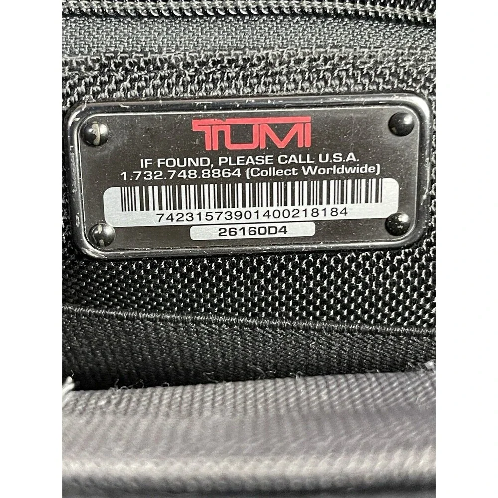 Tumi black ballistic