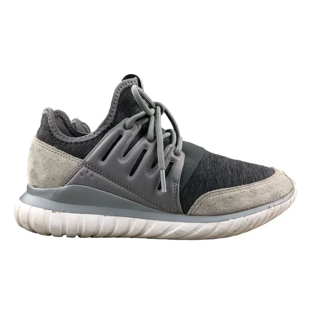 Adidas Men's Size 6 Tubular Radial Charcoal Grey Lace-Up Running Sneakers AQ6726