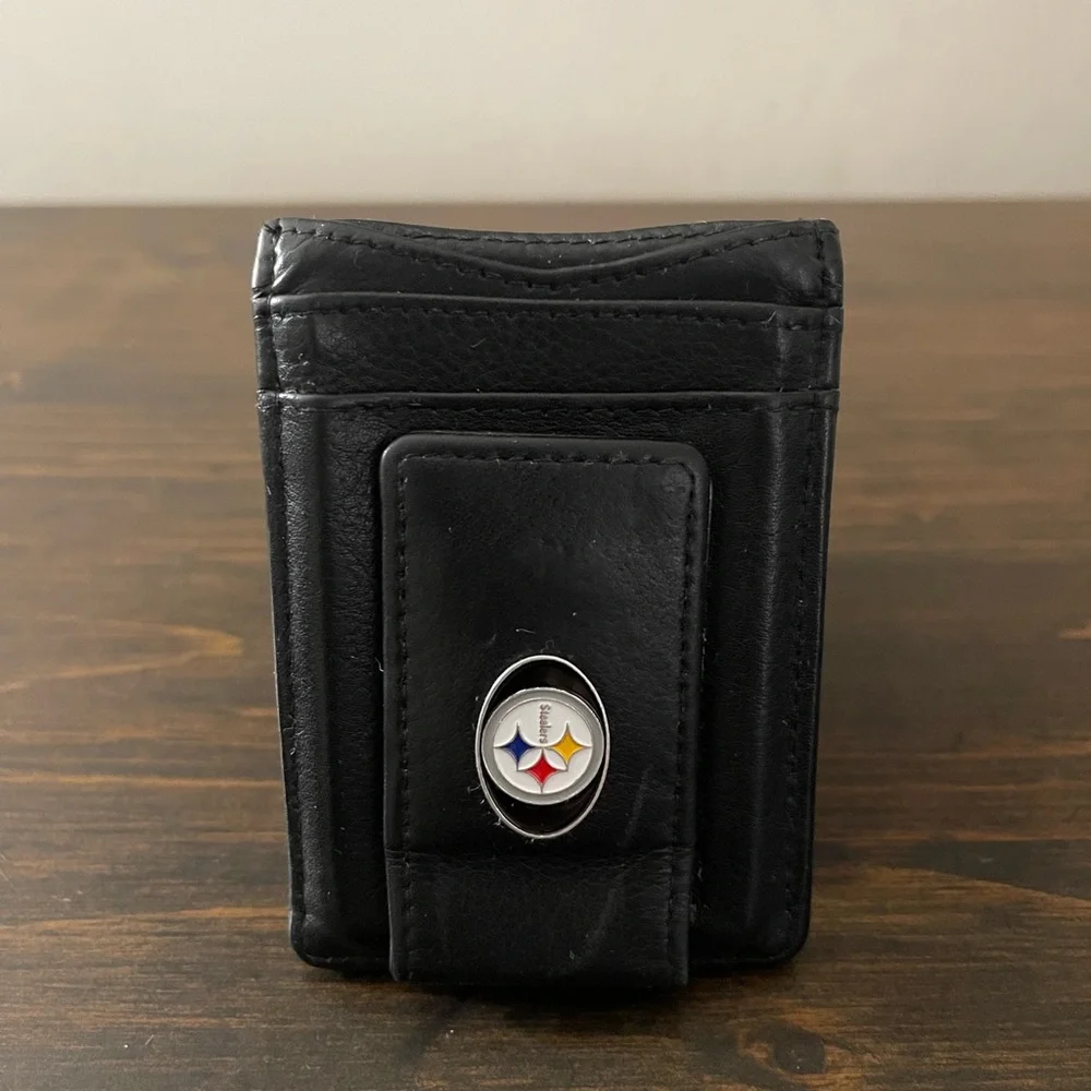 Pittsburgh Steelers Leather Cash & Cardholder.