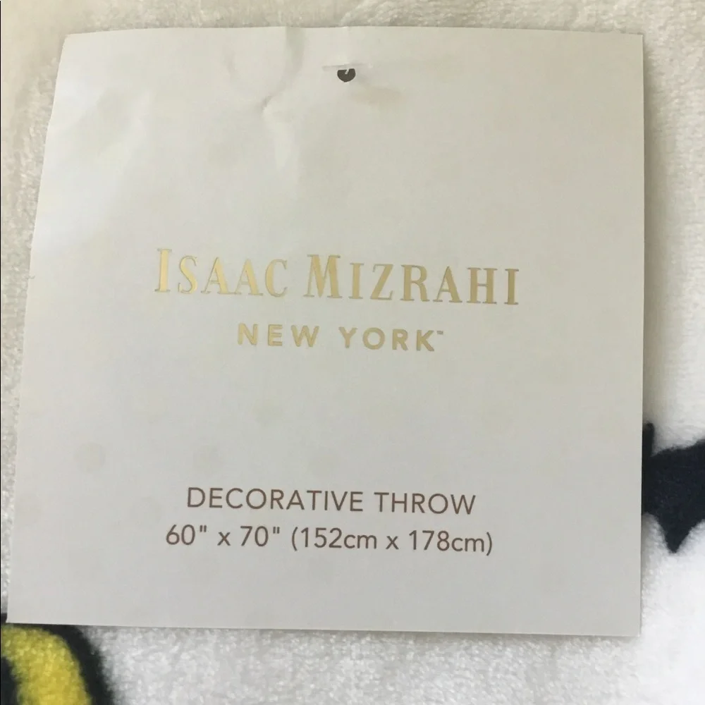 Isaac Mizrahi Halloween Themed Decorative Throw NWT