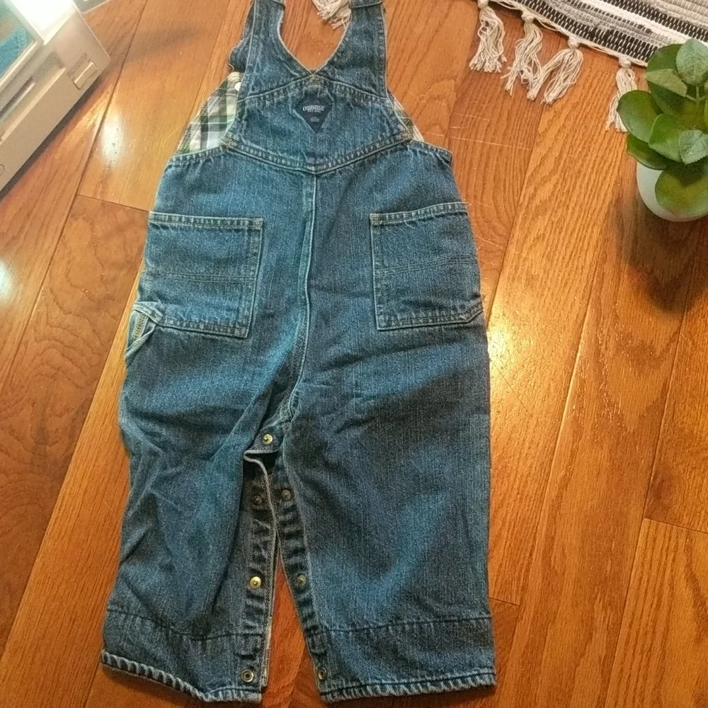 OshKosh B'gosh Denim Overalls Sz 18 mo