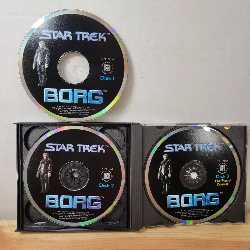 VINTAGE Star Trek Borg 1996 Interactive Movie w/ Box (no Manual)