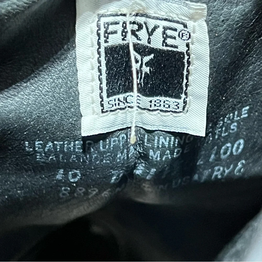 Frye black leather