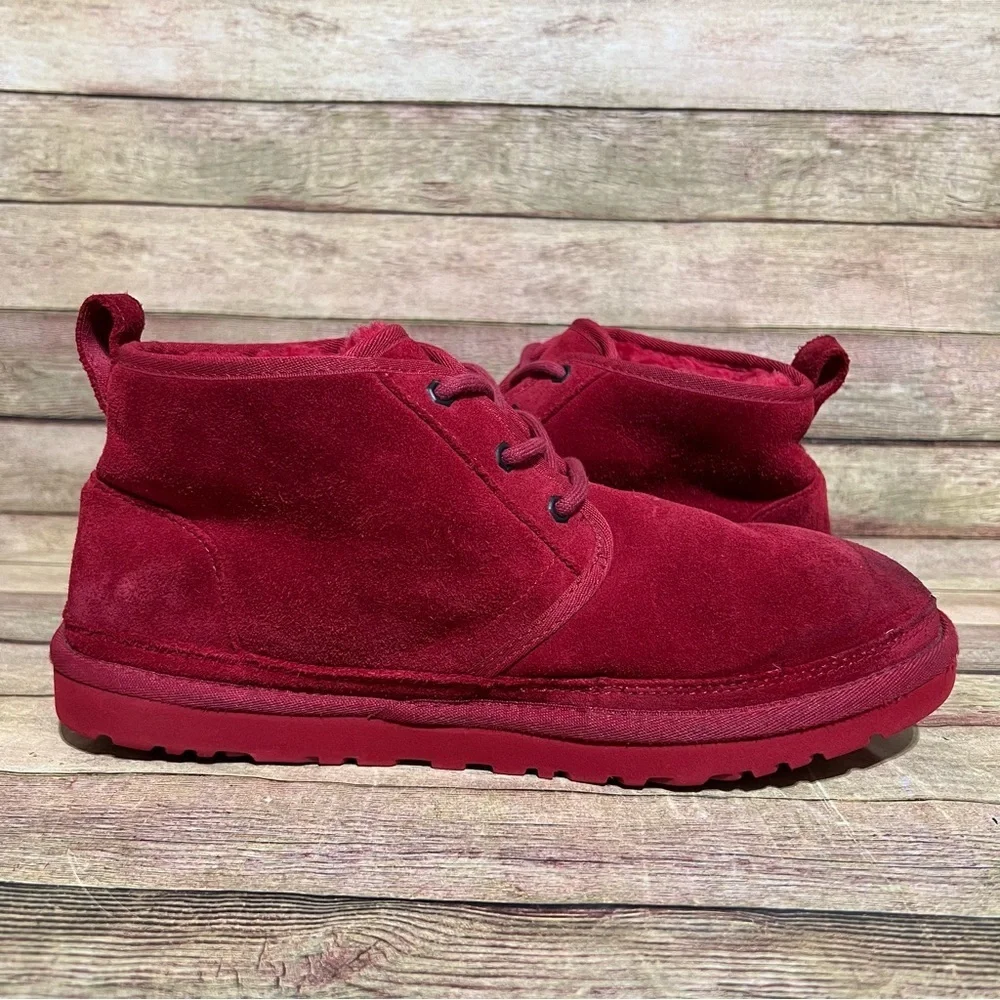 Ugg Red Suede Neumel Ankle Boots